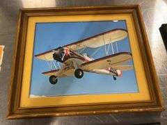 (4) Framed Airplane Pictures
