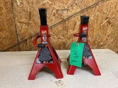 (2) Big Red 3 Ton Jack Stands
