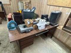 (2) Desk & All Contents