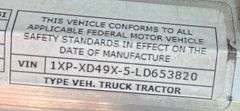 2020 Peterbilt 389 Tractor Truck