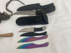 Collection of Knives - Fixed Blade, Throwing Knives, and More