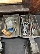 (5) Metal Trays with Contents