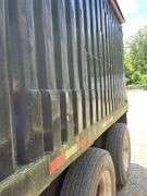 Black Metal Side Hopper Bottom Trailer