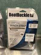 (2) Boat Buckle Winch Straps