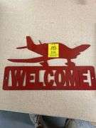 Aviation Welcome Sign & Flight Book