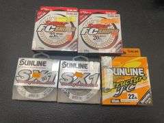 (5) 20-40 Lb. Test Fishing Line