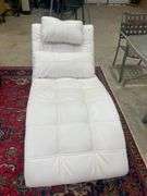 Coaster Fine Furniture White Chaise Lounge