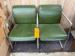 Double Green Chairs in One Frame