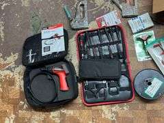Group of Misc. Tools, Staplers, Straps,