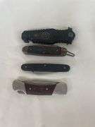 (4) Folding Pocket Knives