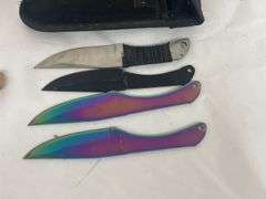Collection of Knives - Fixed Blade, Throwing Knives, and More