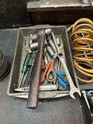 (5) Metal Trays with Contents