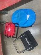 (2) Stadium Seats and (1) Folding Stool