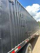 Black Metal Side Hopper Bottom Trailer