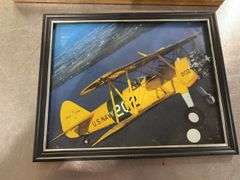 (4) Framed Airplane Pictures
