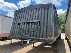 Black Metal Side Hopper Bottom Trailer