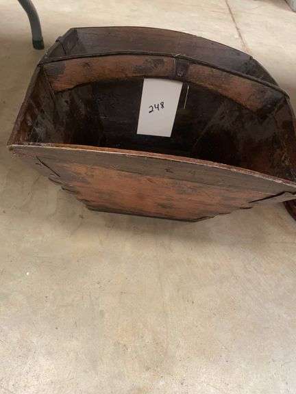 Primitive Wooden Rice Winnowing Basket