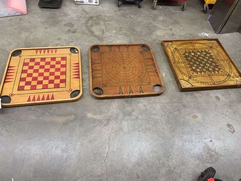 Three Vintage Game Boards image