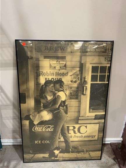 Framed Print Works Coca-Cola and Robin Hood Flour Advertising Art