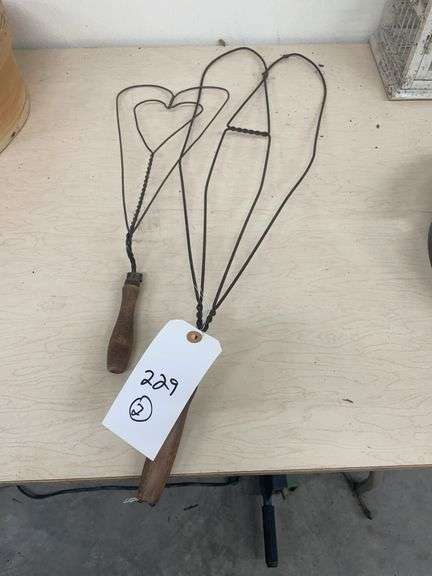 Wire Heart and Paddle Shaped Rug Beaters image