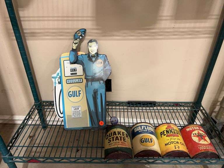 Gulf and Other Motor Oil Advertising Lot