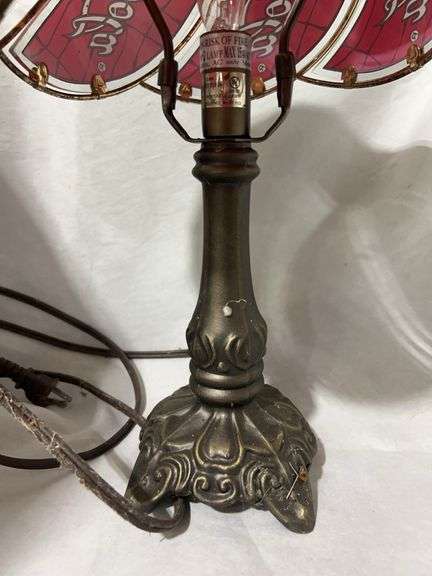 Coca-Cola Stained Glass Style Table Lamp