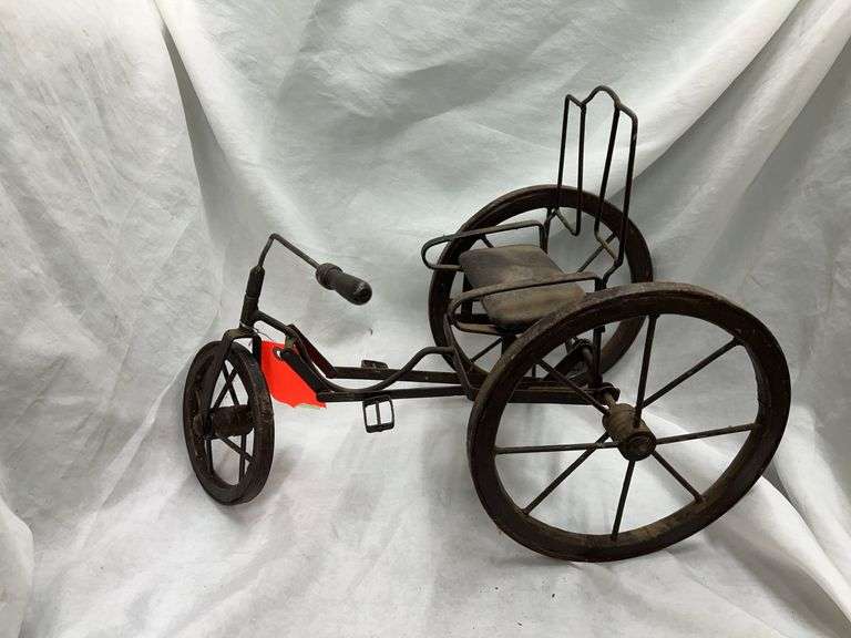 Metal Tricycle Sculpture