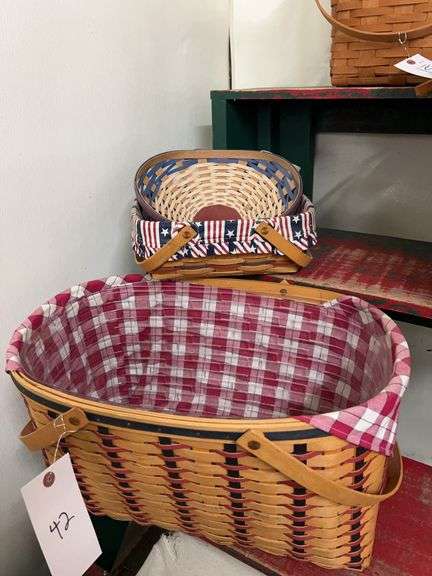 Longaberger Basket Collection: Patriotic Liners