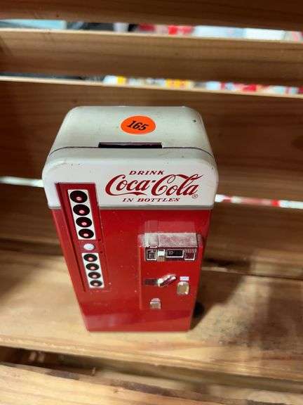 Coca-Cola Cooler with Pencil Sharpener, Stamp & Pad