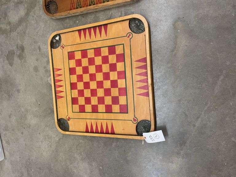 Set of Three Wooden Game Boards