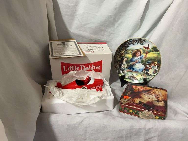 Little Debbie Collectibles: Pedal Plane, Plate, and Tin