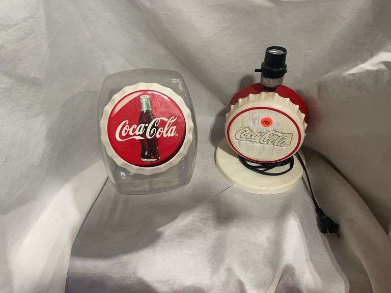 Coca-Cola Jar and Bottle Cap Lamp image