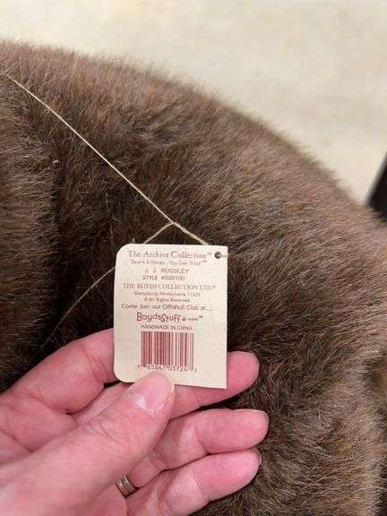 Boyds Bear Rugglesy Archive Collection with Stick Horse