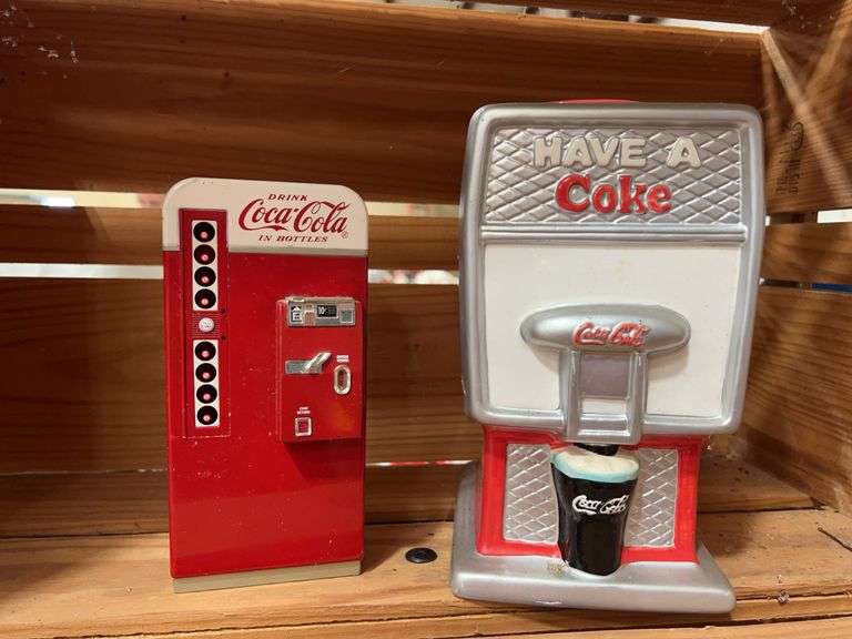 Coca-Cola Cooler with Pencil Sharpener, Stamp & Pad