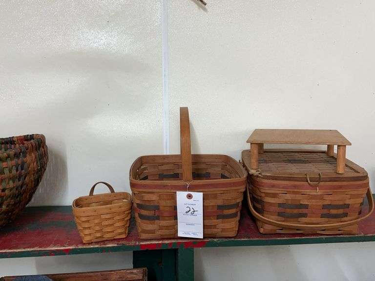 Set of 3 Longaberger Baskets