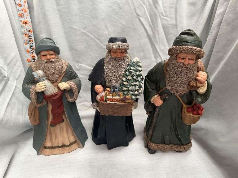 Martha Holcombe Father Christmas Figurine Collection (3) image