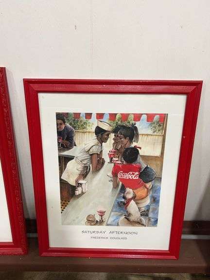 Coca-Cola The Road Block Picture Framed