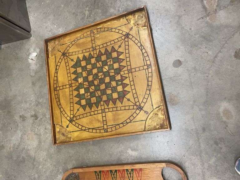 Set of Three Wooden Game Boards