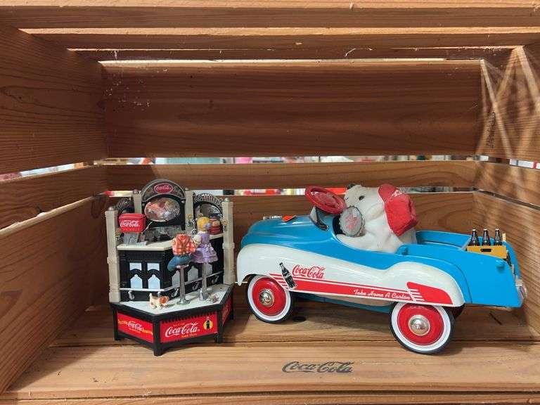 Coca-Cola Collectible Car and Soda Fountain Bar image
