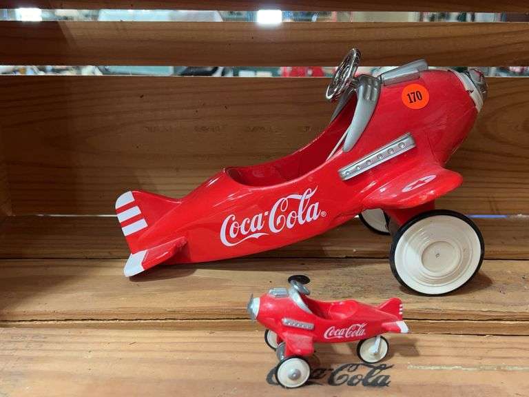 Xonex Coca-Cola Limited Edition Airplane Pedal Car Replica and Miniature Airplane image