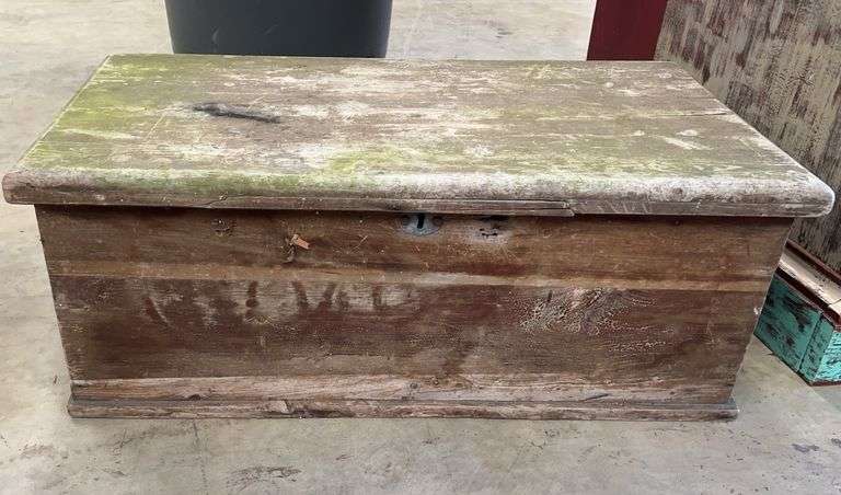 Primitive Wooden Storage Chest image