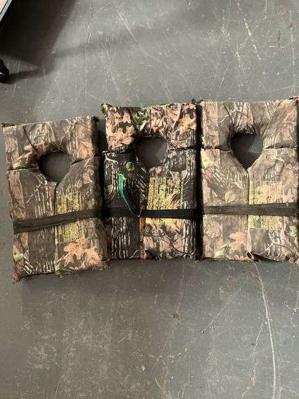 (3) Camo Life Jackets