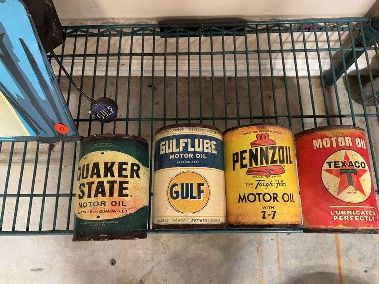 Gulf and Other Motor Oil Advertising Lot