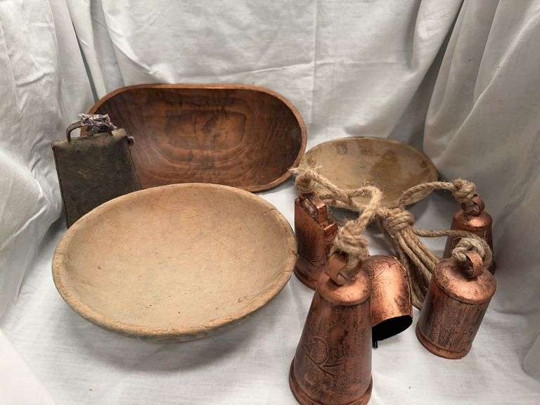 Wooden Bowls and Metal Bells Collection image
