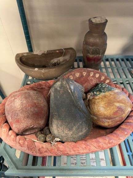 Handcrafted Decorative Fruit and Vessel Set image