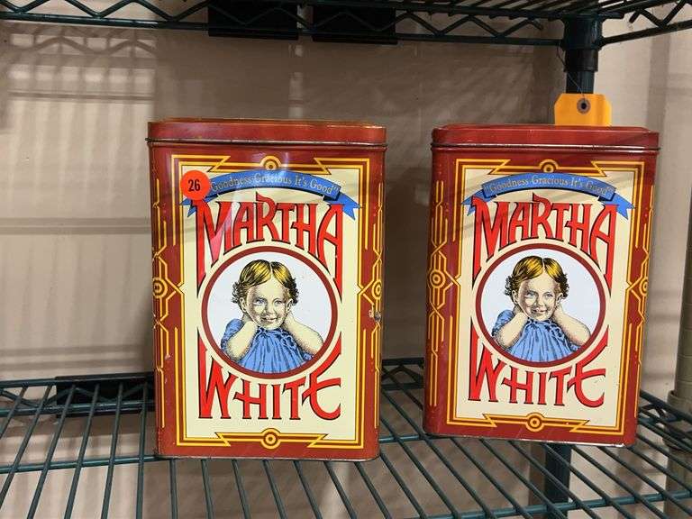 Two Martha White Flour Advertising Tins