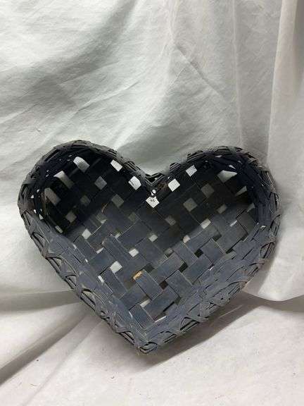 Wire Basket with Liner, Heart Basket, and Star Planter