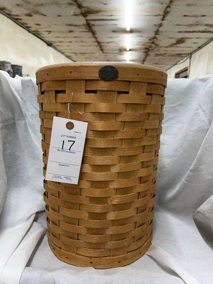 Peterboro Basket Co. Wood Woven Laundry Basket