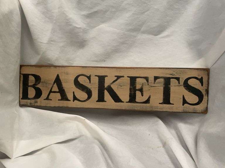 Longaberger Basket and Basket Sign