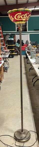 Coca-Cola Stained Glass Style Floor Lamp image